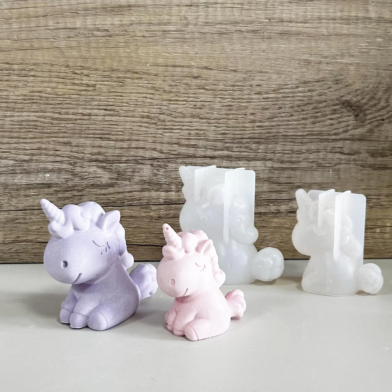 Candle Making Ideas - 3D Geometric Silicone Unicorn Cat Deer