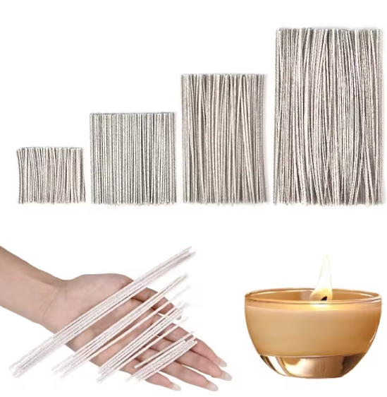 Candle Making Wicks - 100pcs 6-20cm Waxed Cotton Candle Wicks