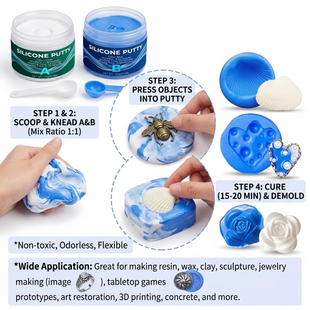 Silicone Putty Mold Making Sup - огляд і ціна Candle Making Ideas
