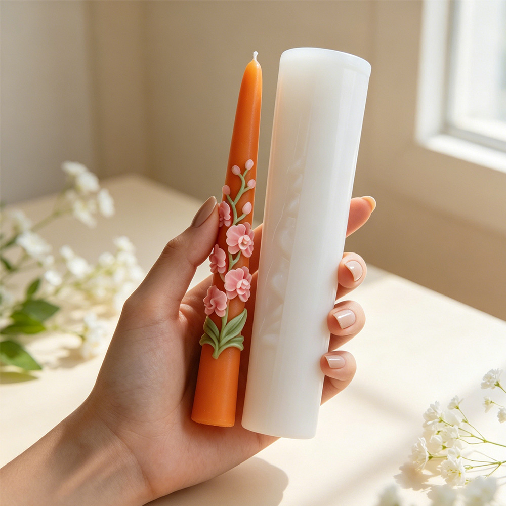 Long Pole Flower Taper Candle  - огляд і ціна Candle Making Video