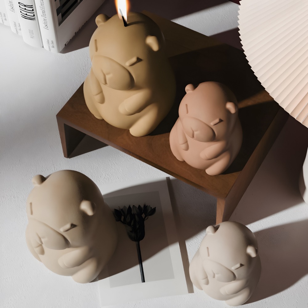 Standing Capybara Scent Candle - огляд і ціна Candle Making Video