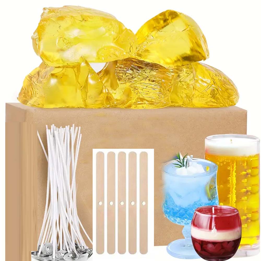200g Yellow Clear Gel Jelly Wa - огляд і ціна Candle Making Wicks