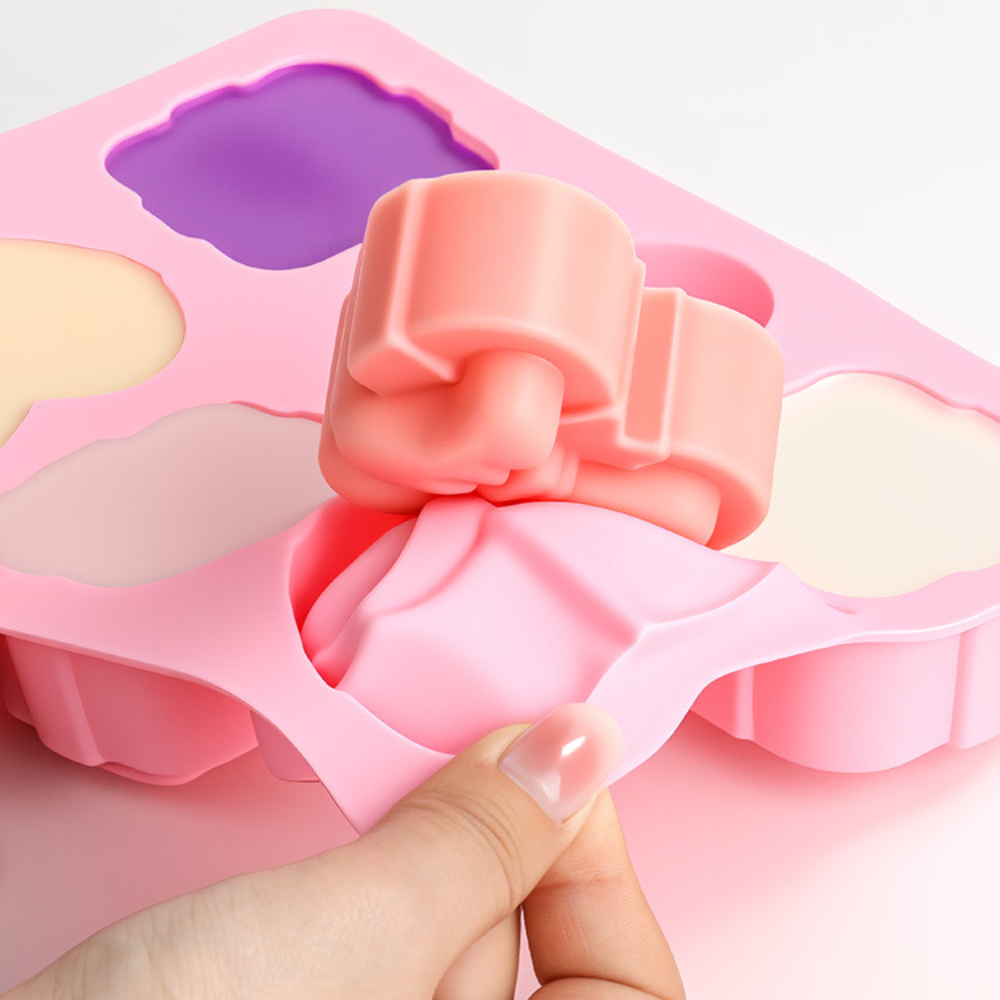 Square Heart Shape Silicone Mo - огляд і ціна Candle Making Video