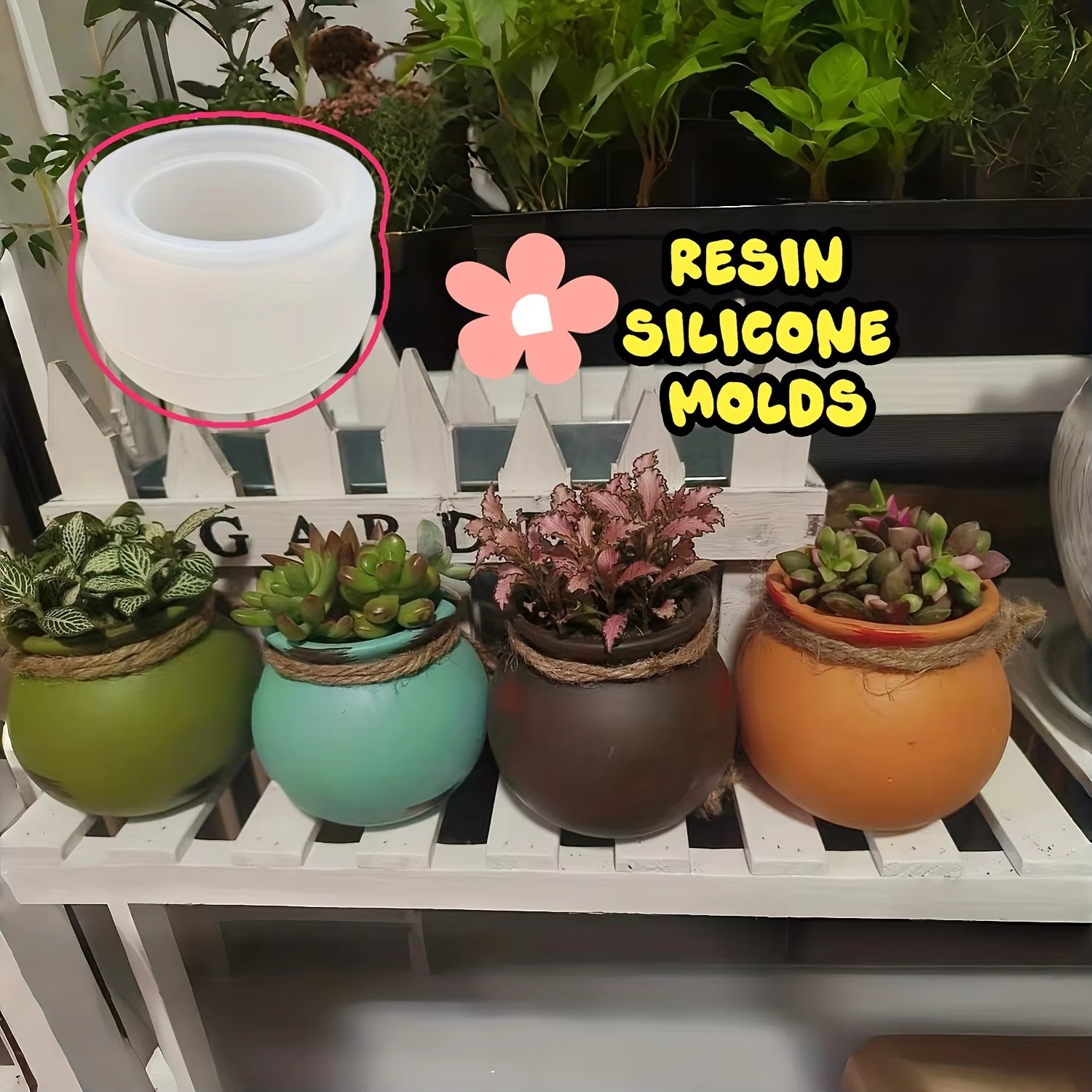Silicone Flower Pot Molds, Res - огляд і ціна Candle Making Ideas