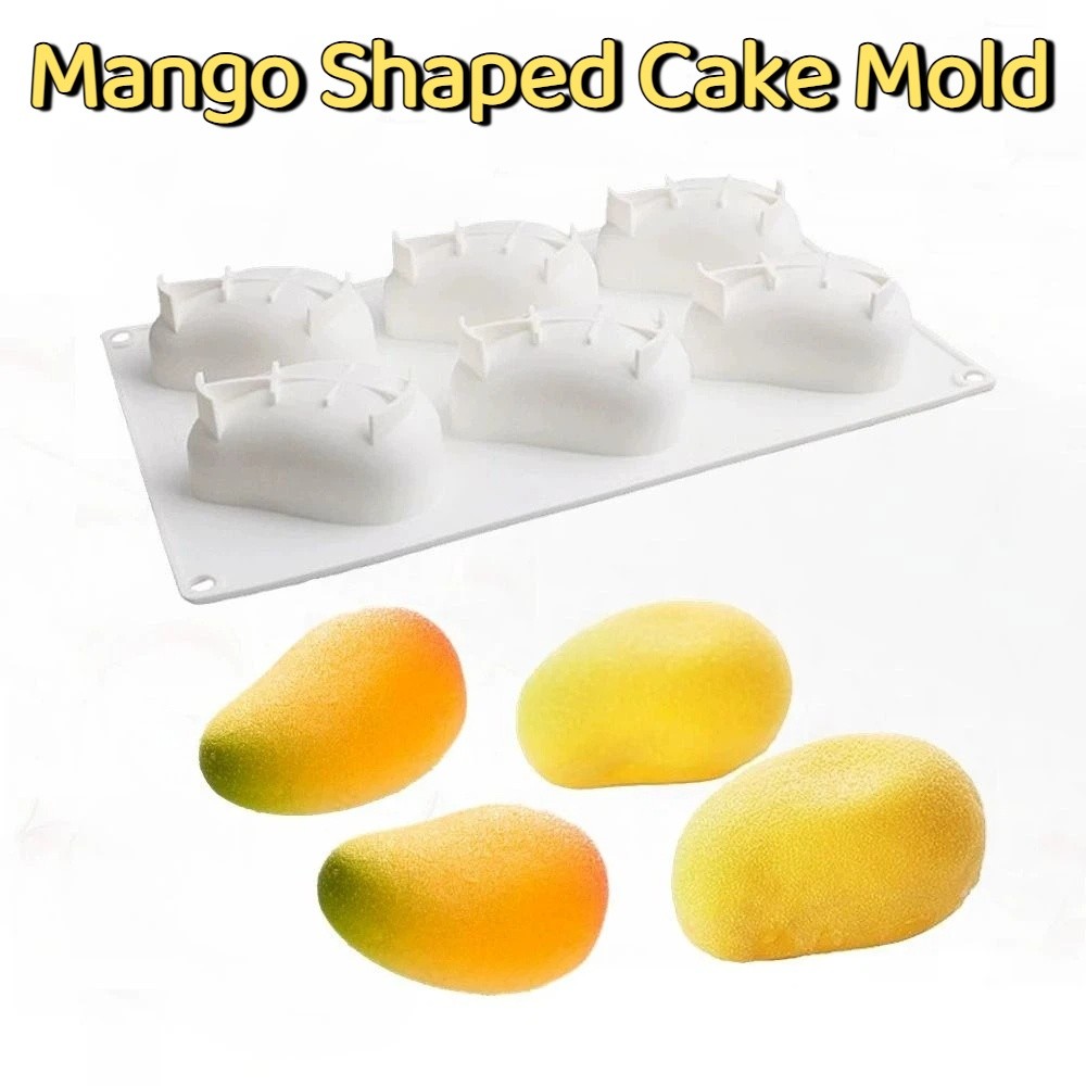 6 Cavity Mango Shaped Cake Mol - огляд і ціна Candle Making Ideas