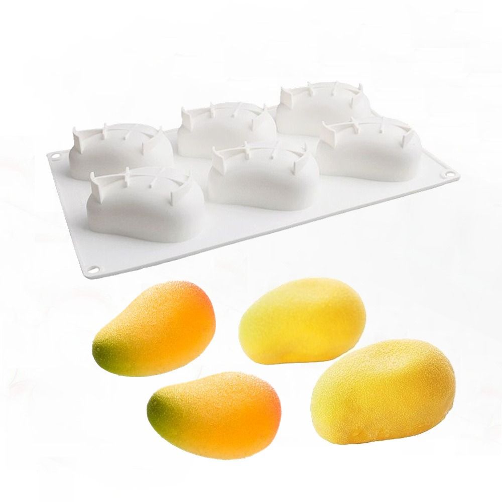 6 Cavity Mango Shaped Cake Mol - огляд і ціна Candle Making Ideas