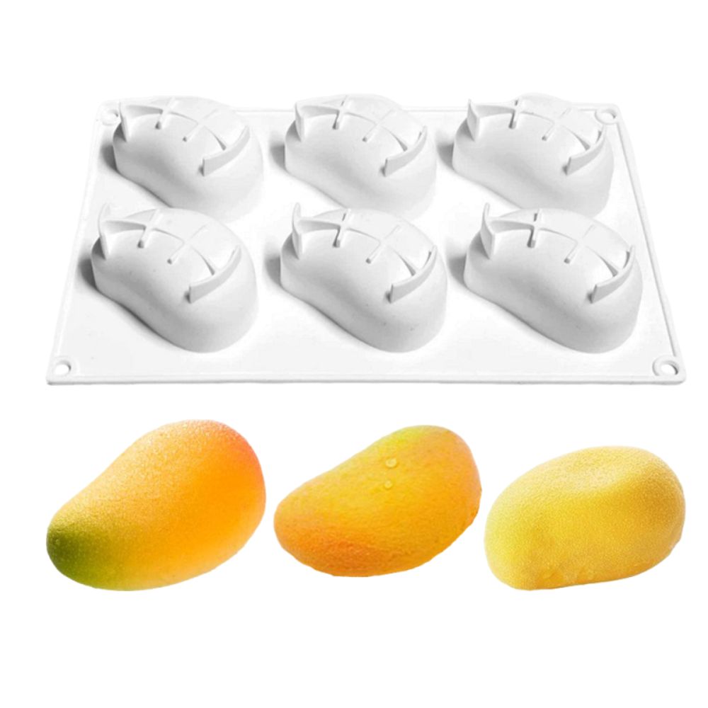 6 Cavity Mango Shaped Cake Mol - огляд і ціна Candle Making Ideas