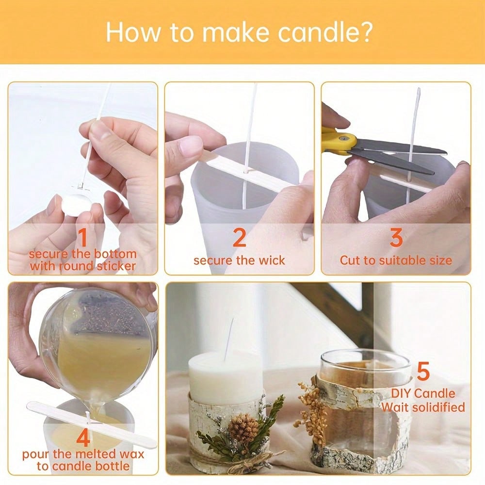 5/10/20/30/50pcs Wooden Candle - огляд і ціна Candle Making Wicks