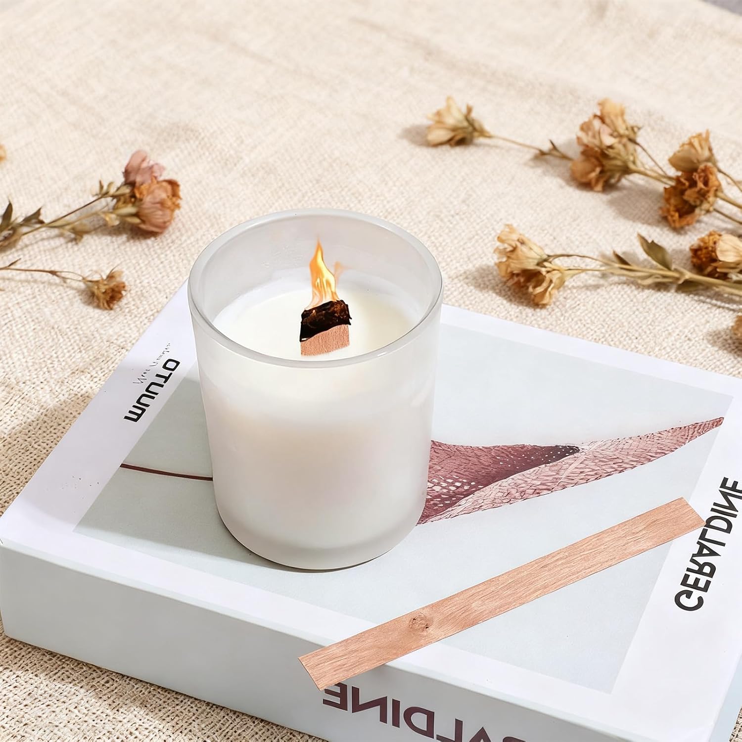 60Pcs Wood Wicks for Candles M - огляд і ціна Candle Making Video