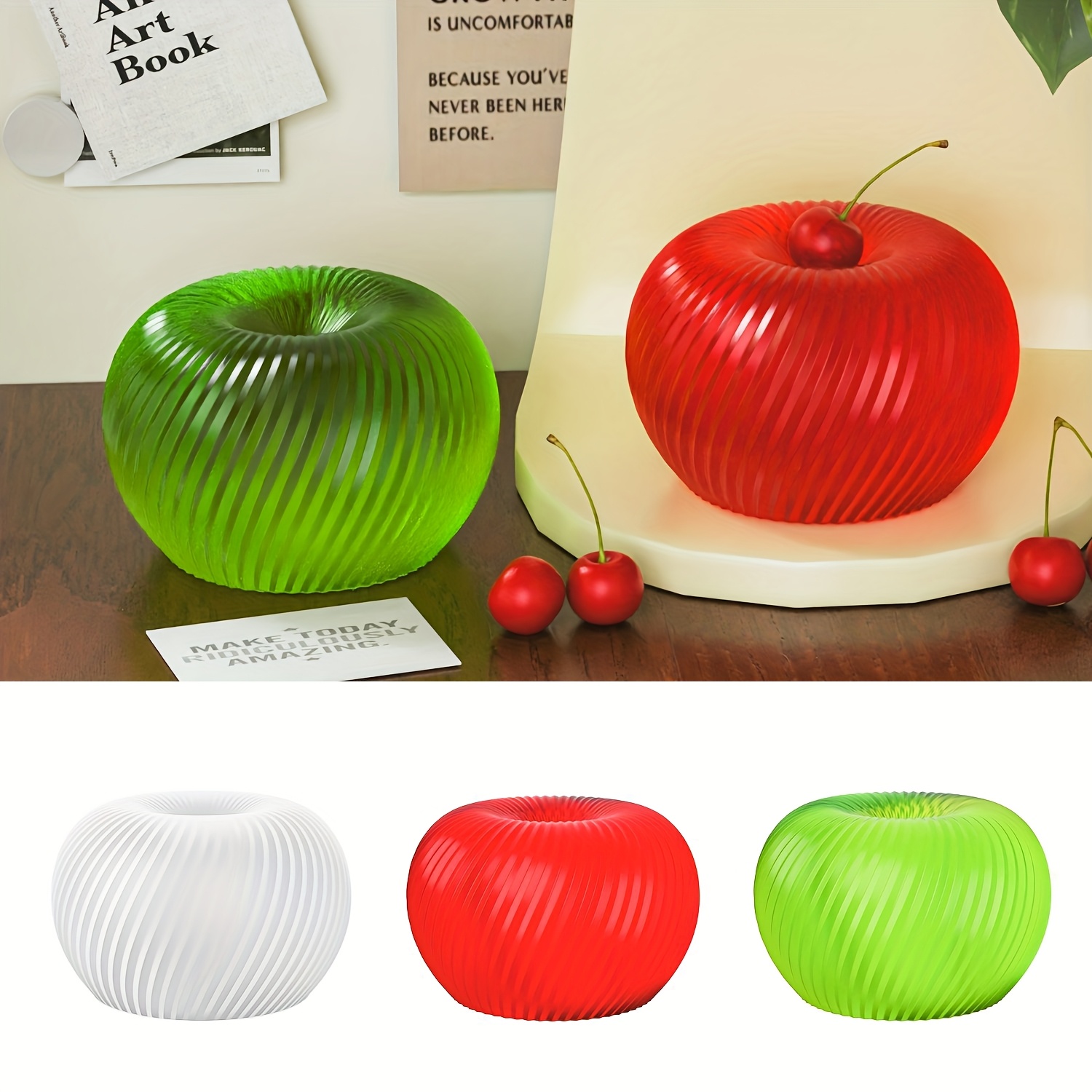 A trendy red apple silicone mo - огляд і ціна Candle Making Ideas