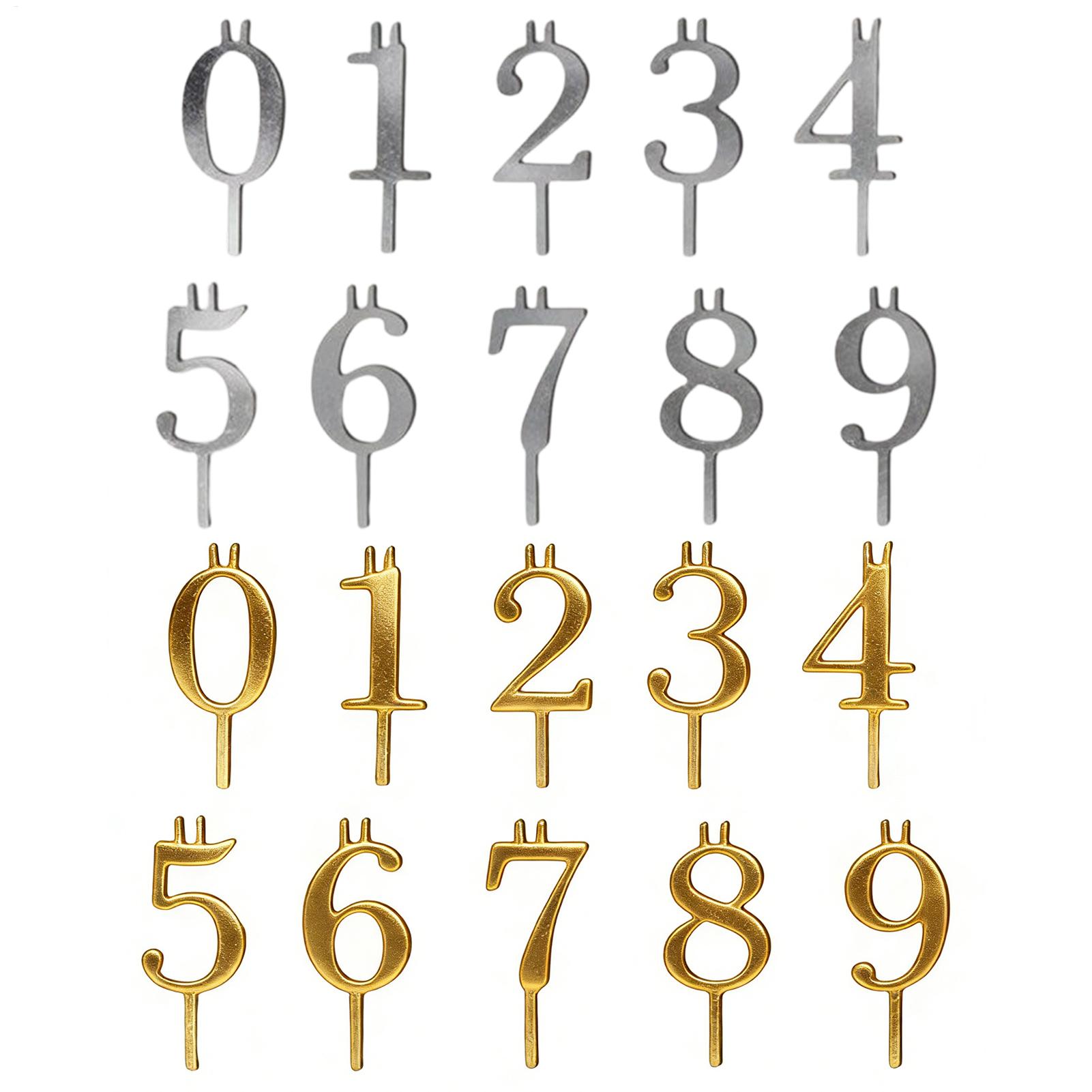 10pcs 0-9 Number Cake Toppers  - огляд і ціна Candle Making Ideas