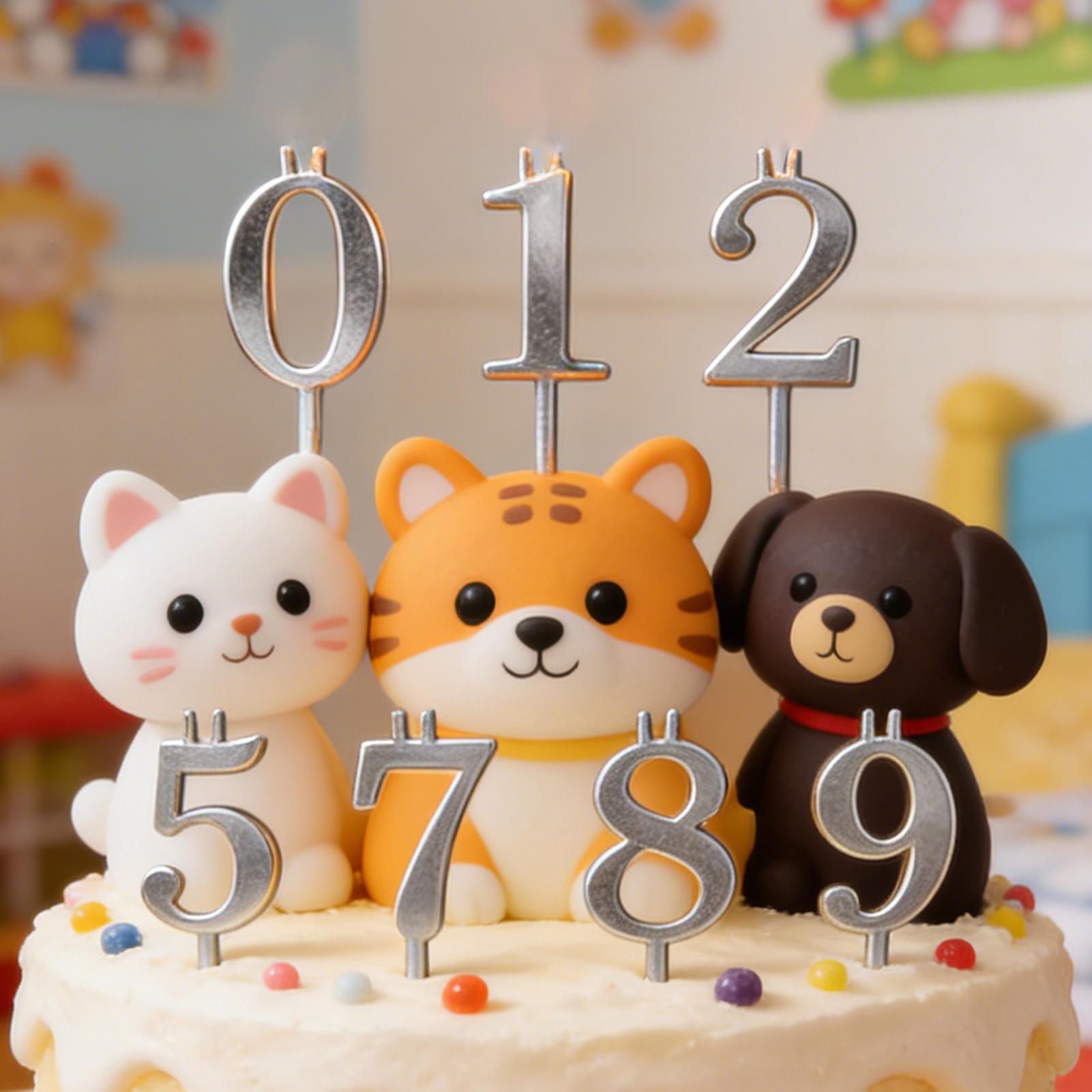 10pcs 0-9 Number Cake Toppers  - огляд і ціна Candle Making Ideas